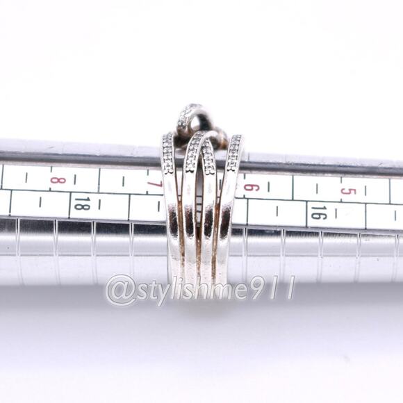 AUTHENTIC PANDORA Delicate Sentiments Statement Ring - 190995CZ - Picture 8 of 13